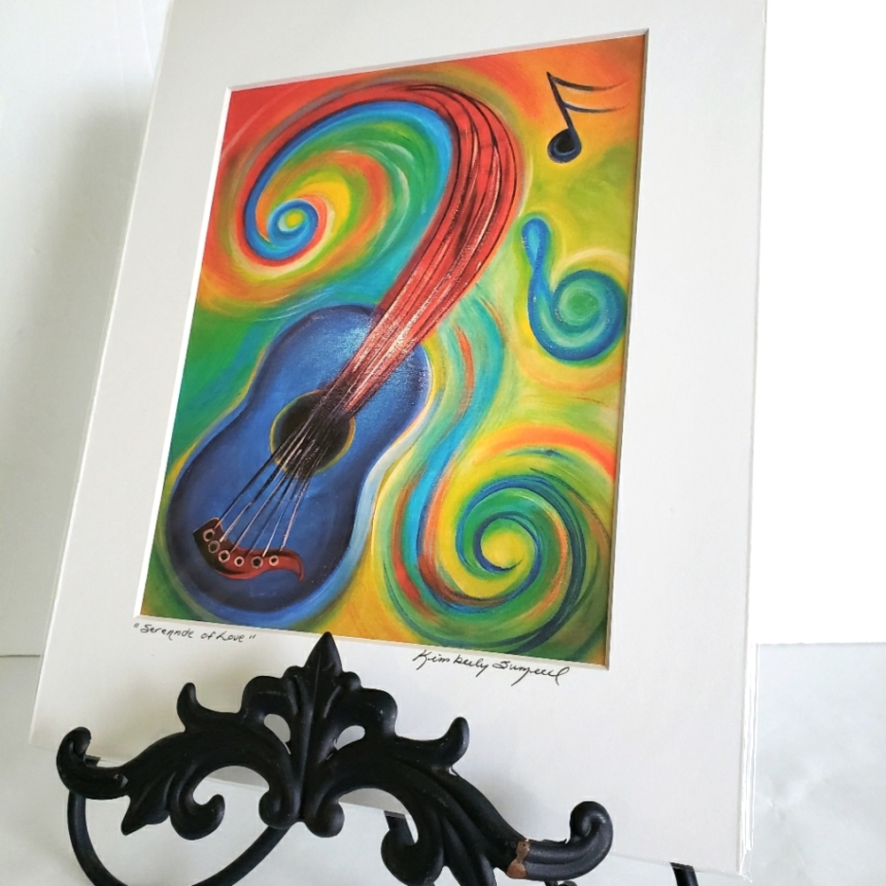 Guitar Art Print by Artist